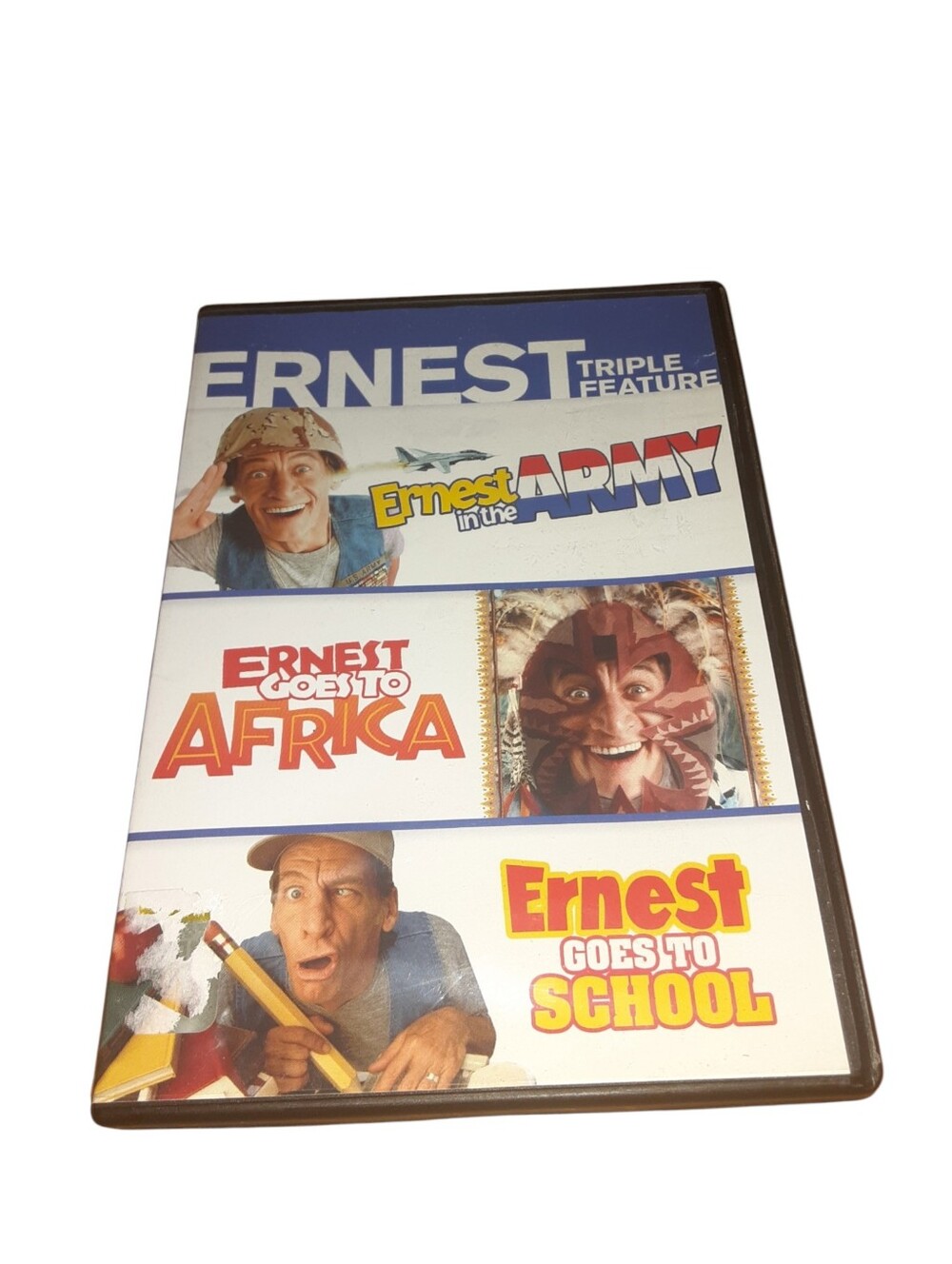 Ernest Triple Feature Dvd Ernest In The Army / Goes To Africa / Goes To School